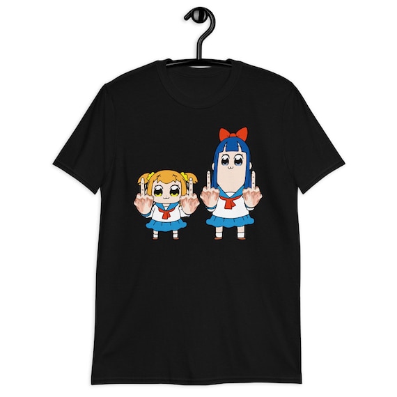ポプテピピック、鳥を見せる、ポプ子、ピピ美、中指、面白い