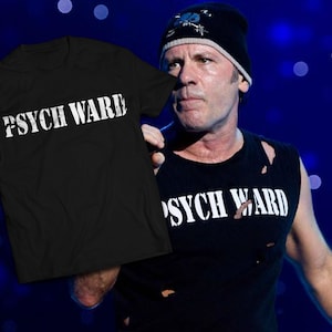Koszula oddziału psychiatrycznego, Bruce Dickinson, koszula Bruce Dickinson, oddział psychiatryczny, koszulka unisex z krótkim rękawem zdjęcie 1