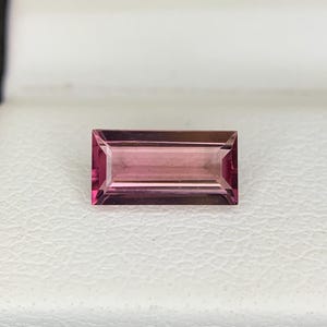 Natural Pink Tourmaline 0.65 Carat Tourmaline Gems Loose Piece For Jewelry Making 8.00x4.00 0MM Baguette Shape Faceted Gemstone