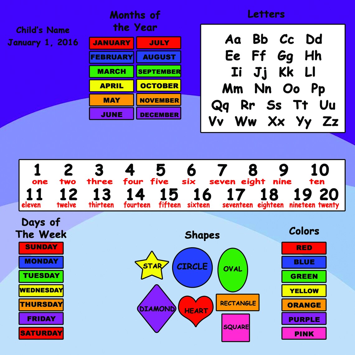 Custom Learning Banners for Preschoolers - Etsy