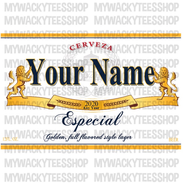Modelo Beer Label - Etsy