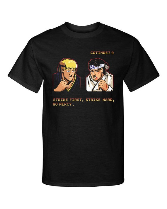 Cobra Kai Karate Kid No Mercy Street Fighter Style Graphic Shirt