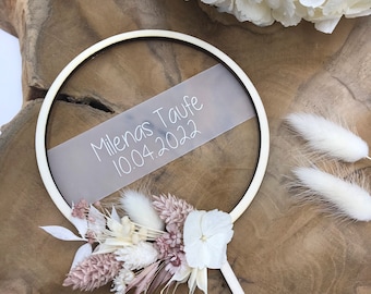 Decorazione per torta | Personalizzata con fiori secchi | Compleanno | Battesimo | Matrimonio | Regalo | Decorazione per torta | Cresima | I miei piccoli tesori