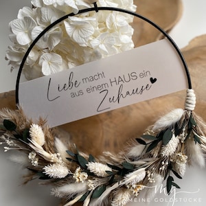 Door wreath | Eucalyptus BOHO | Dried flowers | Flower Hoop | Personalized | Gift | Wedding | Birthday | Wreath