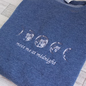 Midnights Become My Afternoon Embroidered Sweatshirt/ Midnights Crewneck