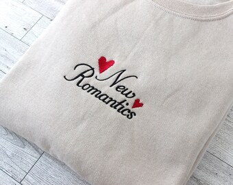 New Romantics Embroidered Sweatshirt/ 1989 Crewneck