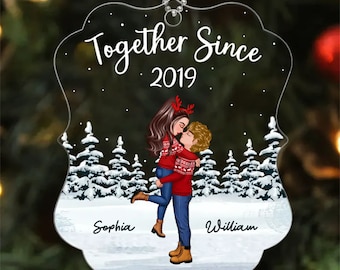 Together Da Paar Personalisierte Acryl Ornament