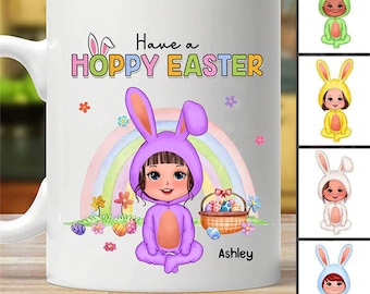 Haben Sie ein hoppy Ostergeschenk für Kinderenkel personalisierte Tasse