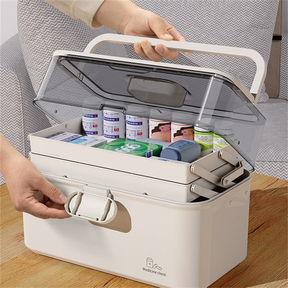 Medicine Cabinet Portable Multi-Size Household Two Layer Large Capacity  Home Medical Storage Box Medicine Chest - AliExpress