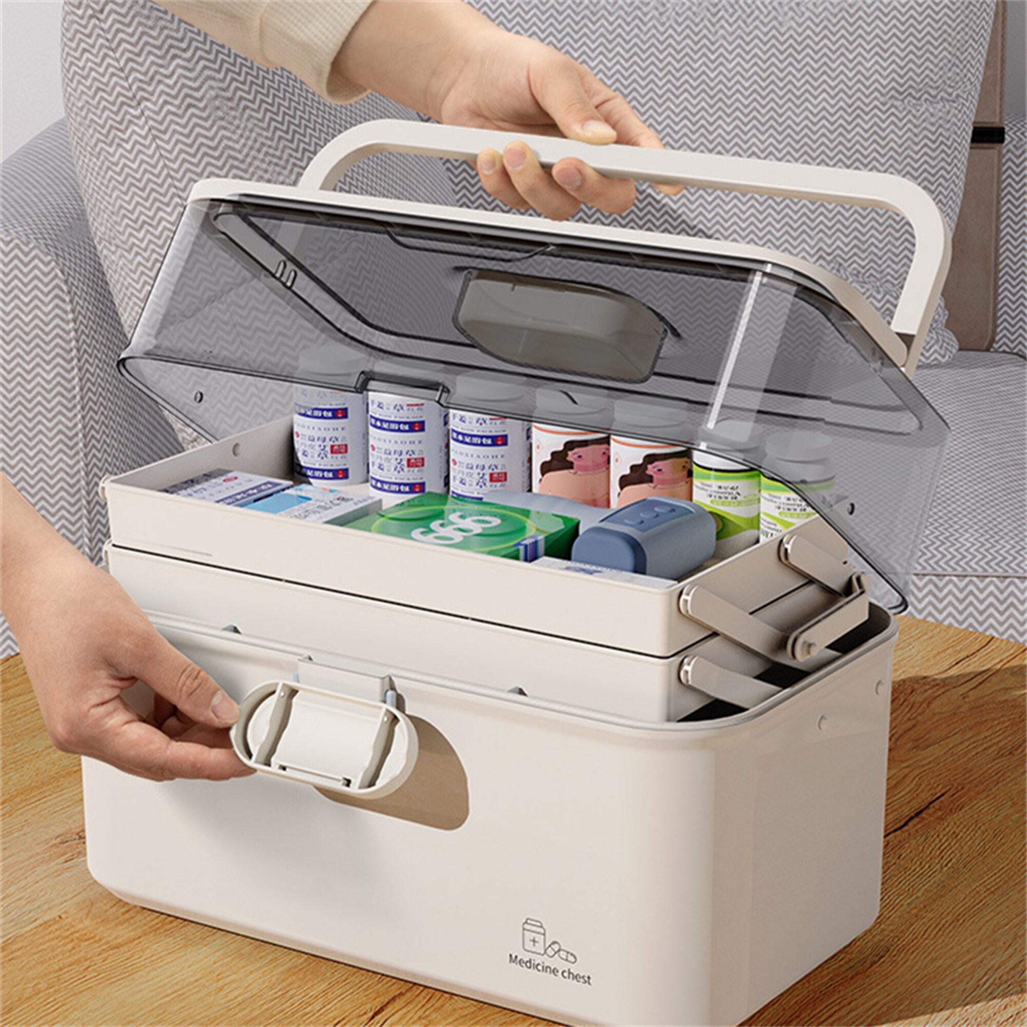 Three-layer Folding Medicine Box, Household Large-capacity Multi-layer Medicine  Box, Medical Storage Medicine Box. -  Ireland