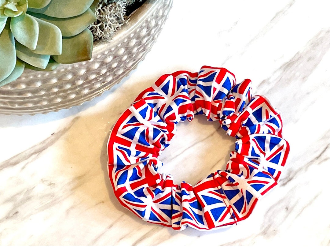 Union Jack Scrunchie Coronation Accessories Coronation Etsy UK