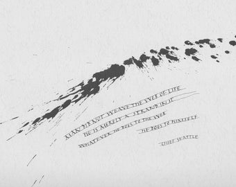 Man Does Not Weave the Web of Life