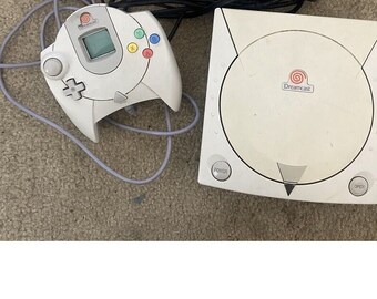 sega dreamcast console (pal) + dream psu + gdemu clone +256 gig games card