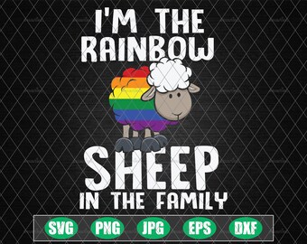 Download Rainbow Sheep Svg Etsy