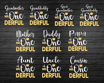 Download Mr Onederful Svg Etsy