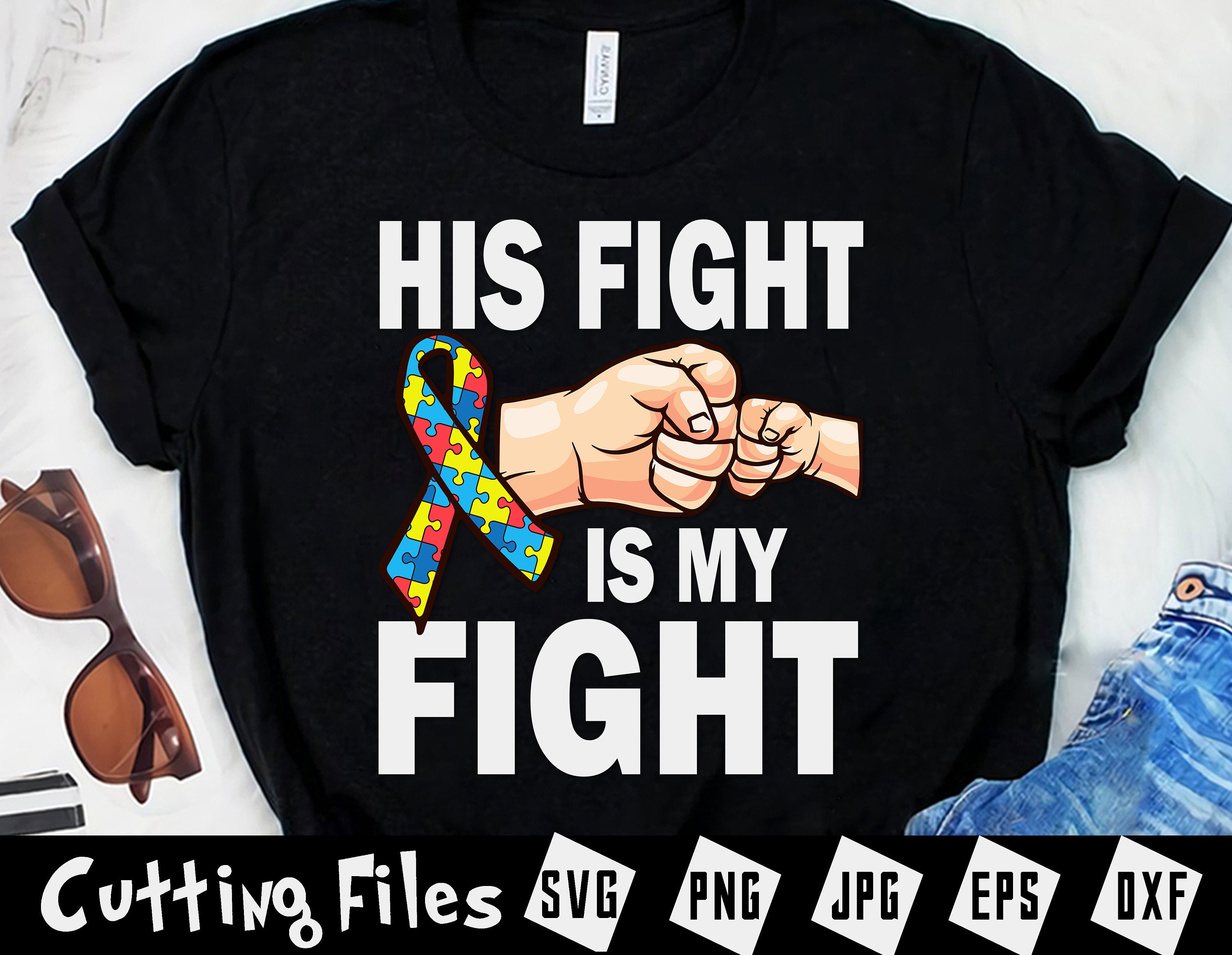 His Fight Is My Fight Autism Svg Autism Month Autism | Etsy