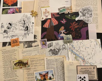 Vintage Journal Journal Ephemera Pack | 30+ Artikel Papier Kit, Collage, Decoupage, Scrapbooking, Scrap Buch Seiten Pack, Vintage Ephemera