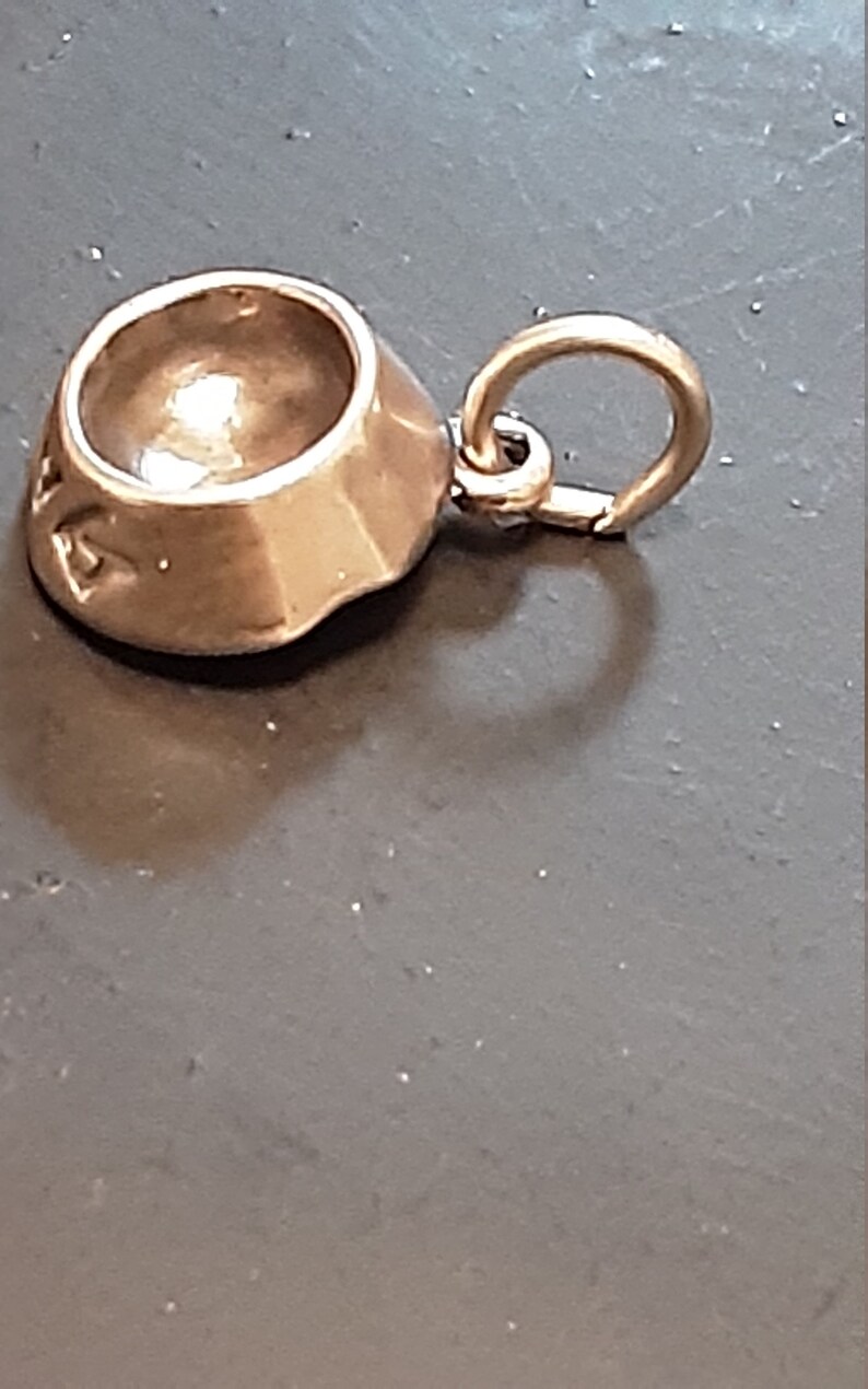 Sterling Silver 925 Dog Bowl Charm