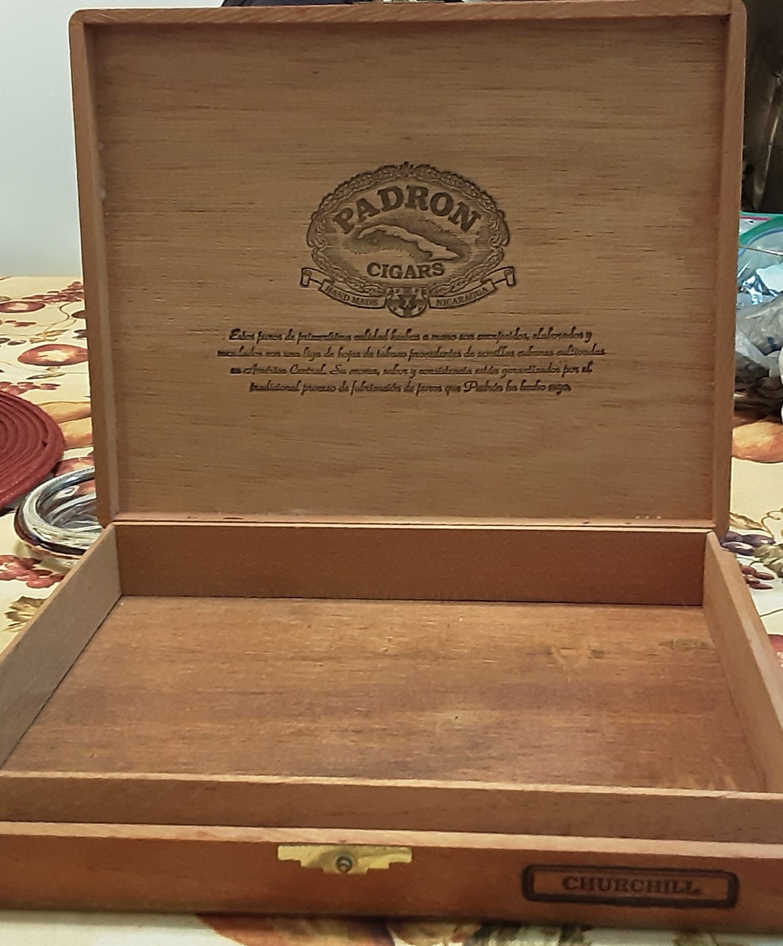 Vintage 25 Padron Churchill Wooden Cigar Box Etsy