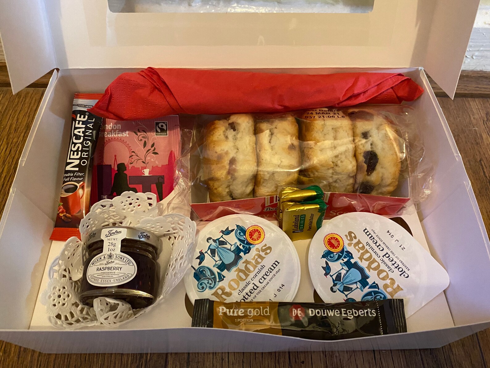 Afternoon Tea Box / Cream Tea and Scone Gift / Birthday Etsy