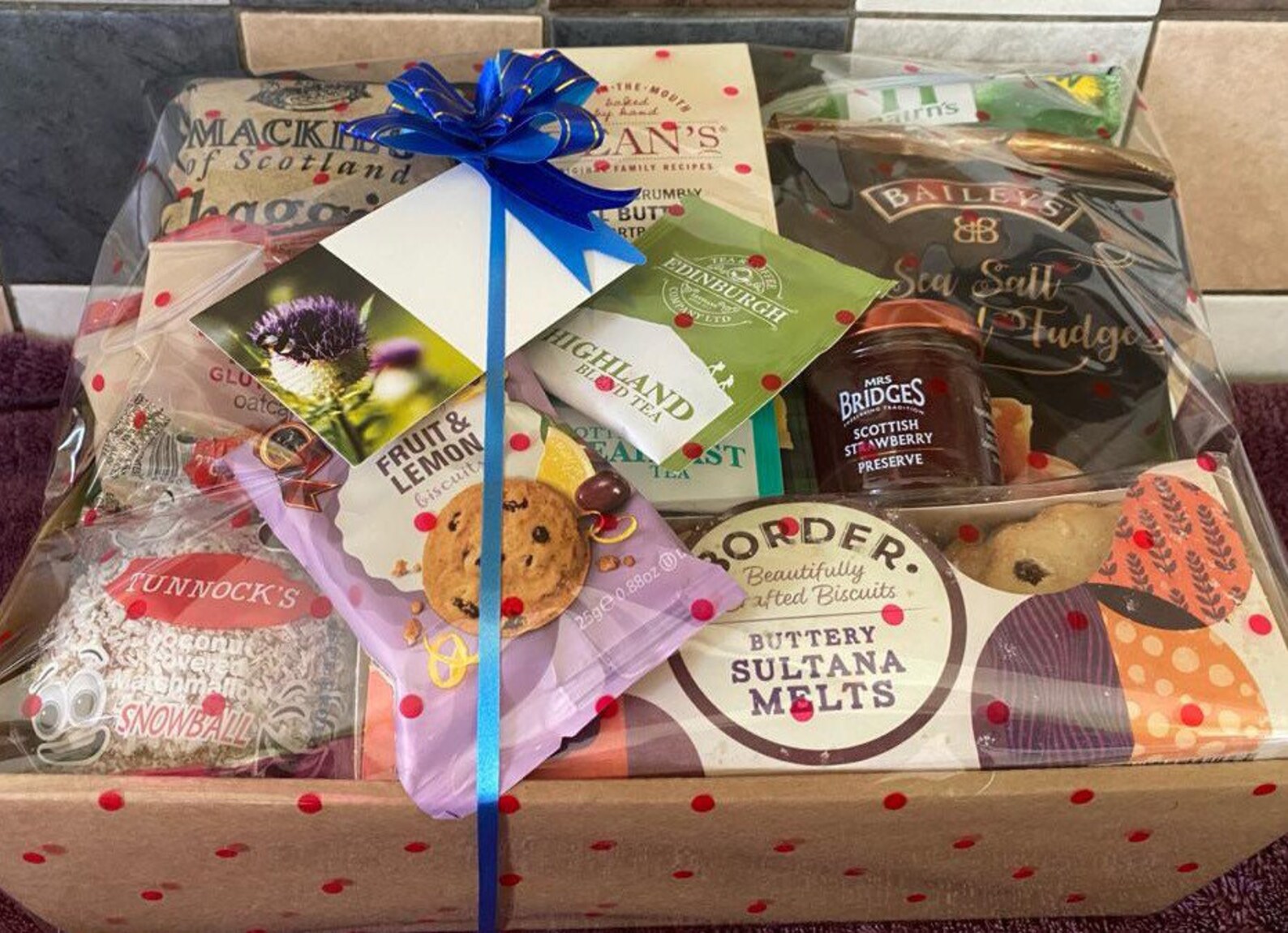 Scottish Luxury Themed Food Gift Hamper / Scottish Food Hamper Etsy