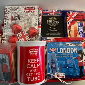 Union Jack Gift Hamper | Coronation |London Gift Hamper | British Hamper | London Afternoon Tea | British Afternoon Tea and Biscuits