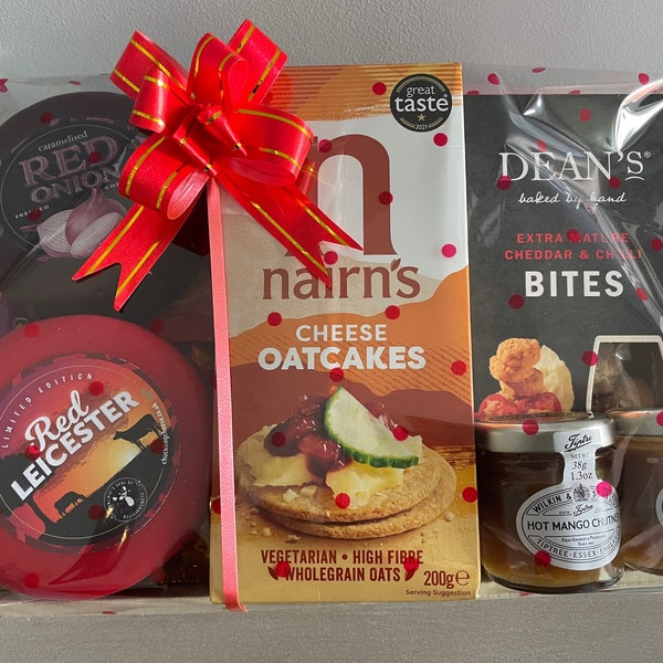 Luxury Cheese and Biscuit Hamper | Father’s Day Hamper | Cheese and Chutney Gift | Cheese Hamper |Cheese and Cracker Hamper| Food hamper