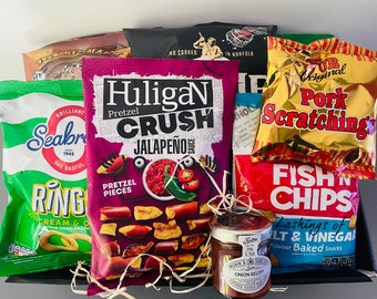 Father’s Day Savoury Snack Gift Hamper | Pub Snack Hamper Savoury Night in Hamper | Fathers Day | Birthday Snack Box