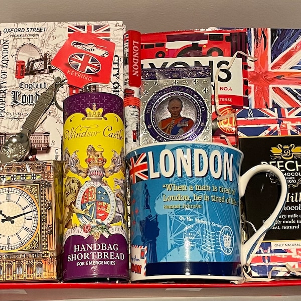 Union Jack Gift Hamper | Coronation |London Gift Hamper | British Hamper | London Afternoon Tea | British Afternoon Tea and Biscuits
