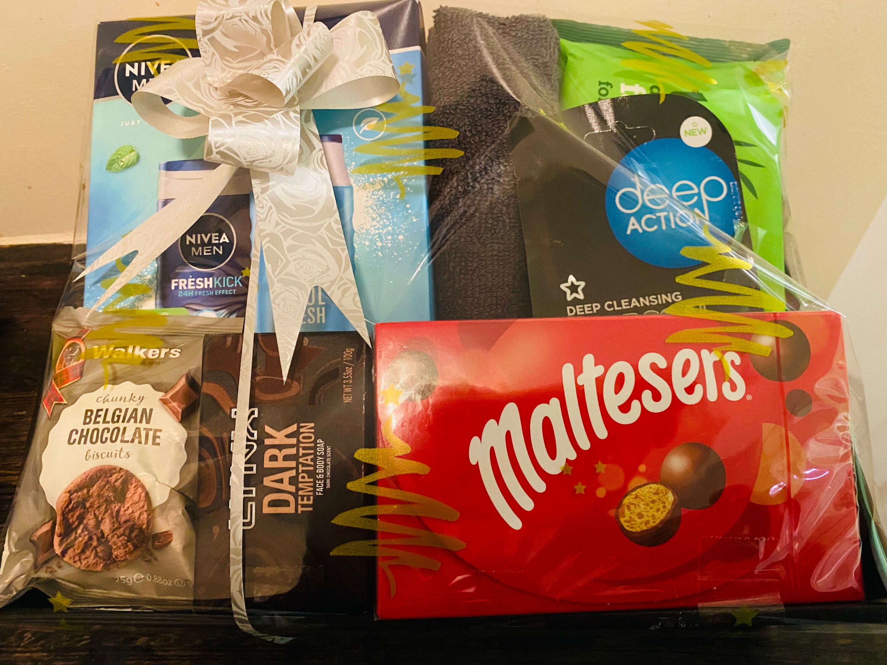 Men’s Birthday Present Hamper Basket Gift Idea for him husband dad lynx set Men’s Birthday Present Hamper Basket Gift Idea for him husband dad lynx set