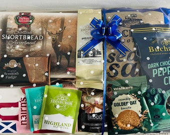 Luxury Scottish Food Gift Hamper | Shortbread, Fudge, Tea