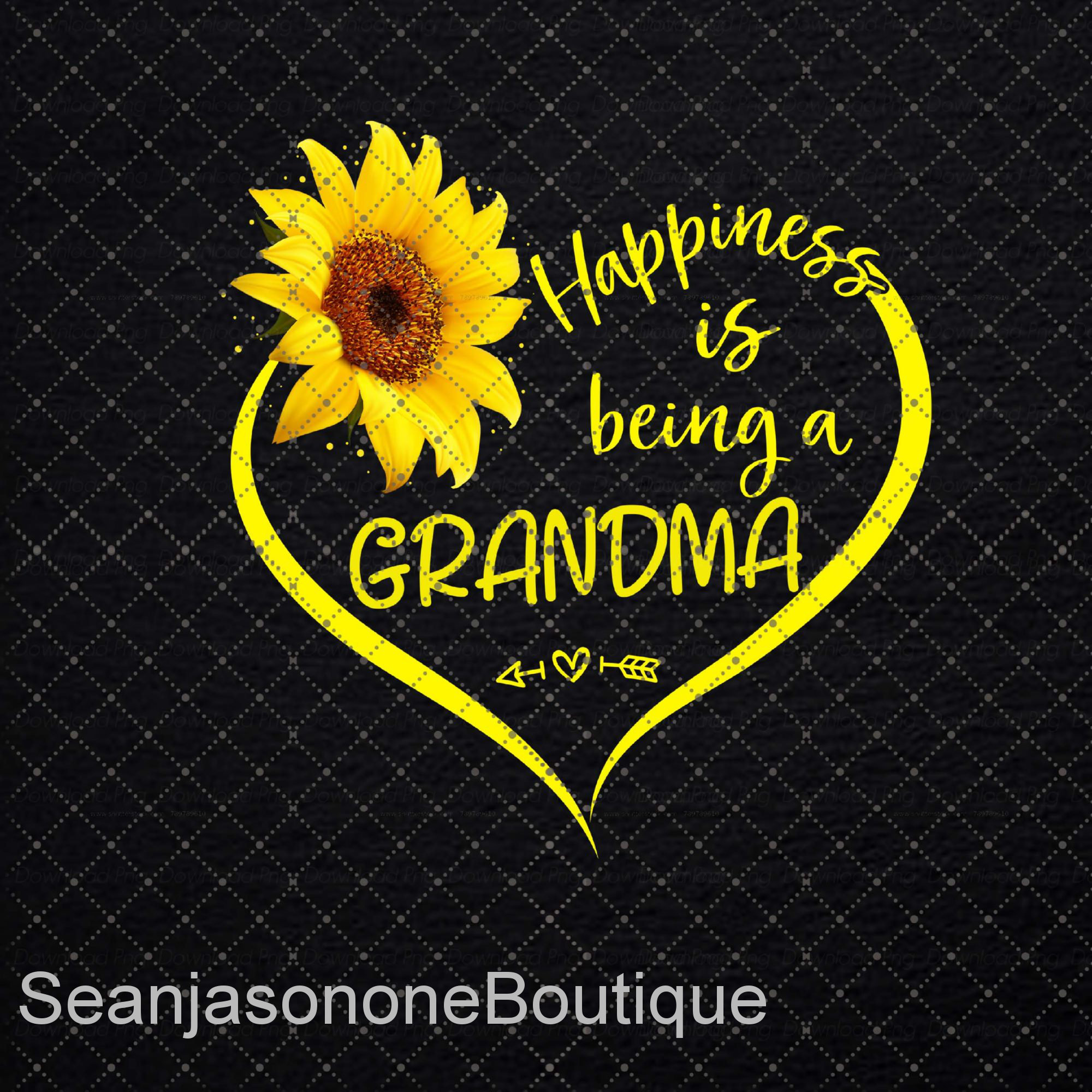 Happiness is being a Grandma Sunflower SVG Mothers day gift Etsy