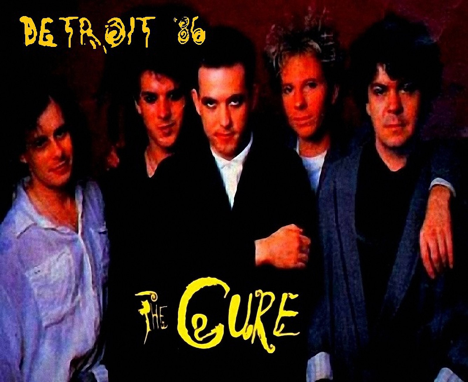 The Cure live Clarkston 14.07.1986 Pine Knob Music Theatre Etsy