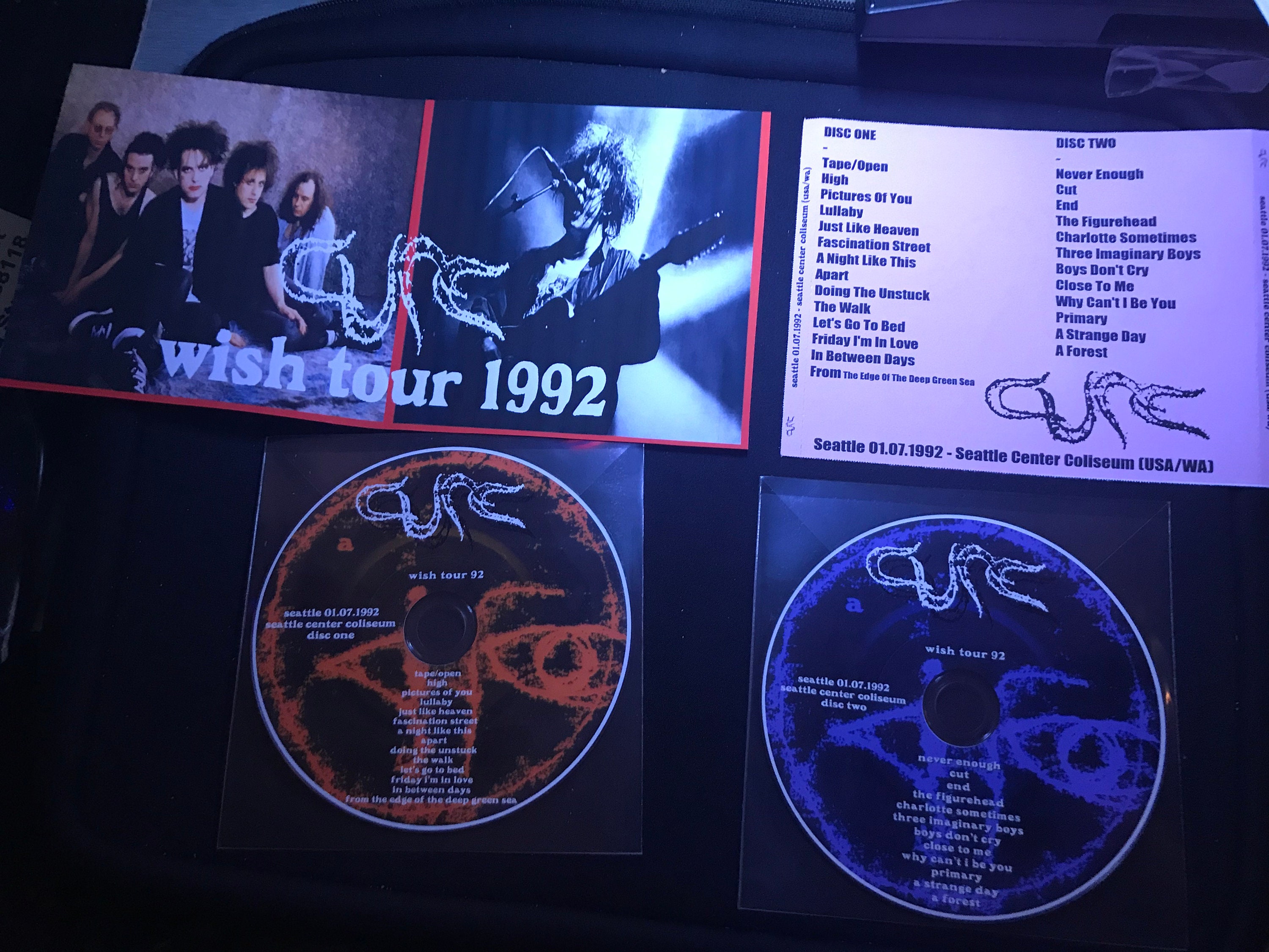 The Cure Live Seattle 01.07.1992 Seattle Center Coliseum Etsy