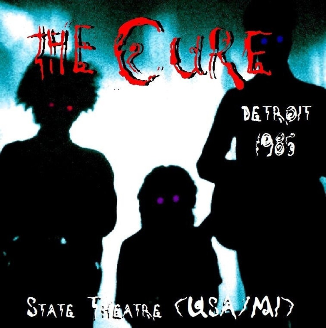 The Cure Live Detroit 19.10.1985 State Theatre USA/MI Etsy