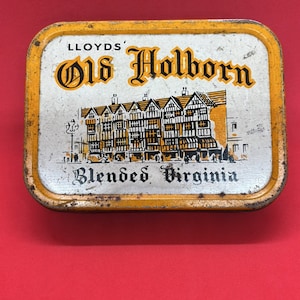 Old Holborn Tobacco Tin Storage Gift Vintage Condition