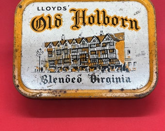 old holborn tobacco history Old Holborn Tobacco Tin Storage Gift Vintage Condition