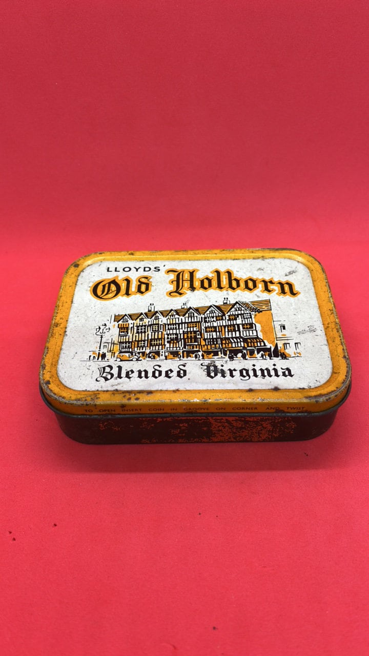 Old Holborn Tobacco Tin Storage Gift Vintage Condition
