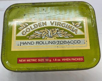 golden virginia tobacco tin value Vintage Golden Virginia Tin Storage Gift - clean and good grade