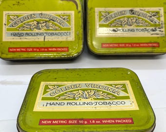 golden virginia tobacco amazon Vintage Golden Virginia Tin Storage Gift - clean and good grade