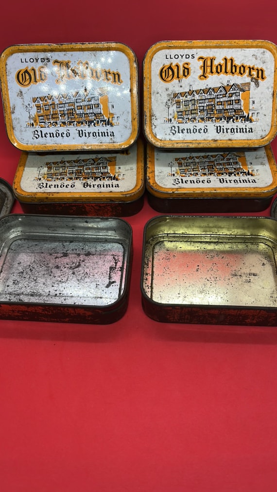 old holborn tobacco 12.5 g Old Holborn Tobacco Tin Storage Gift Vintage Condition