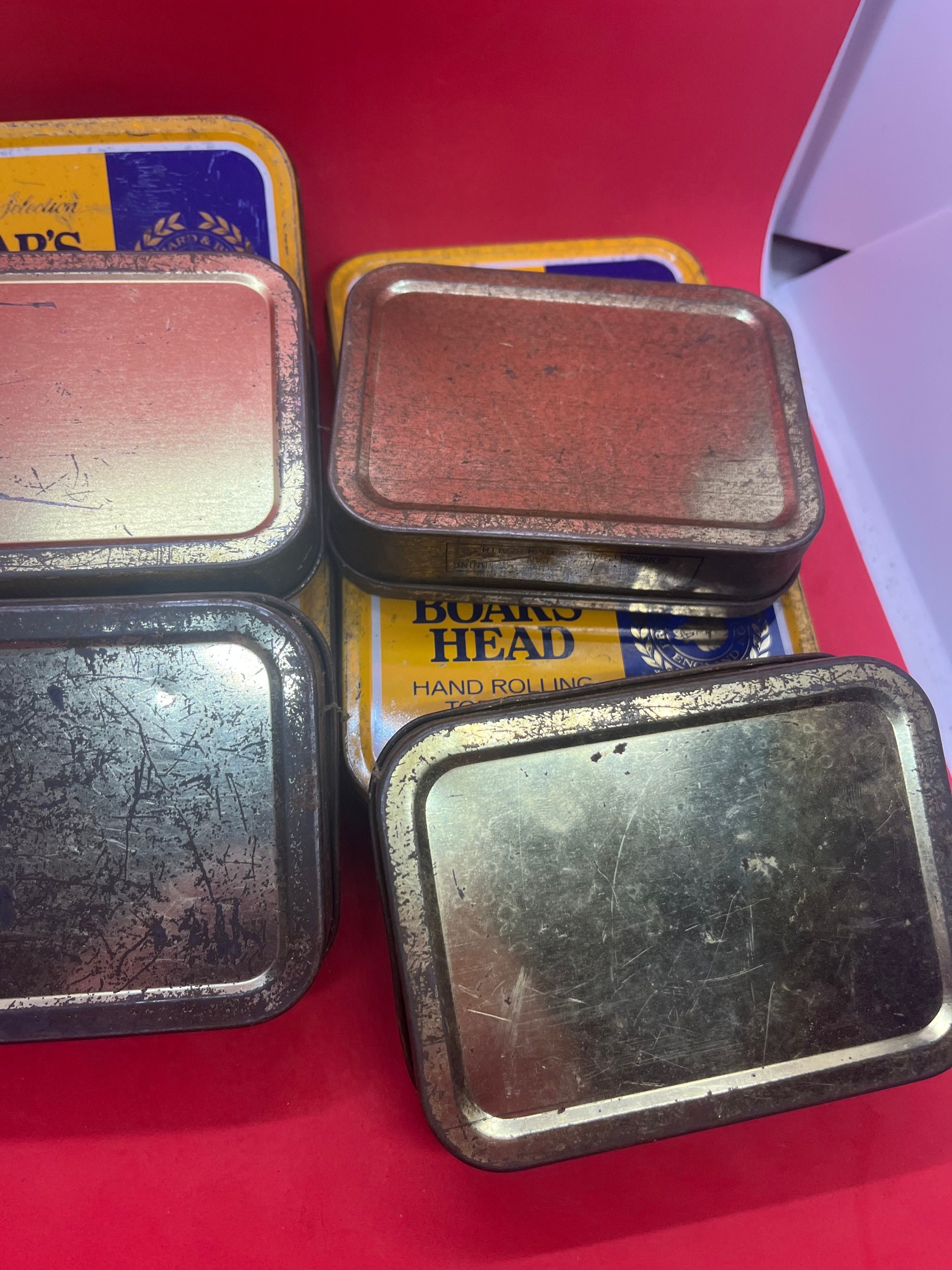 boars head tobacco for sale Boar's Head Tobacco Tin Storage Gift Vintage Condition
