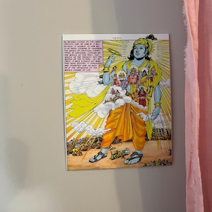 Krishna Vishnu Rupam Canvas Print – Hindu Mythology Wall Art