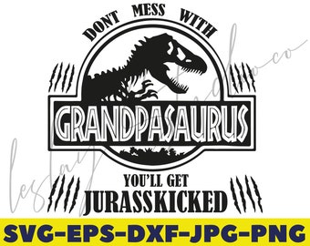 Daddysaurus Svg Etsy