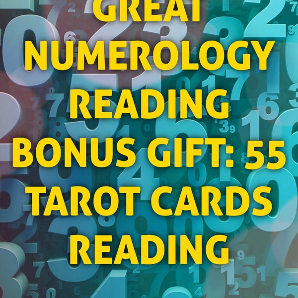 NUMEROLOGY + TAROT READING from your Birth up to 20 years in future / Relationship Future Partner Money Career Success: 90min Voice Recorded