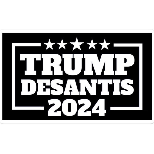 Trump Desantis 2024 Bumper Sticker Etsy