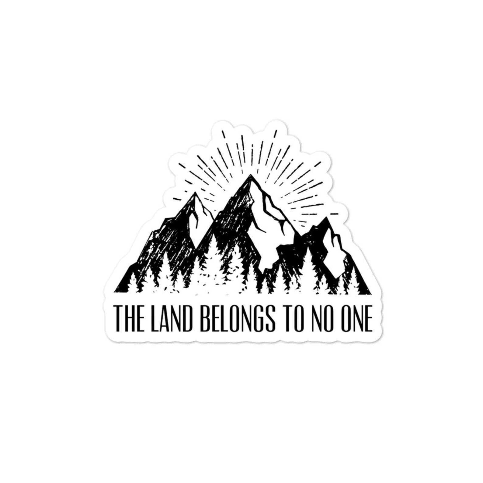 The Land Belongs to No One Bumper Sticker Native American Etsy