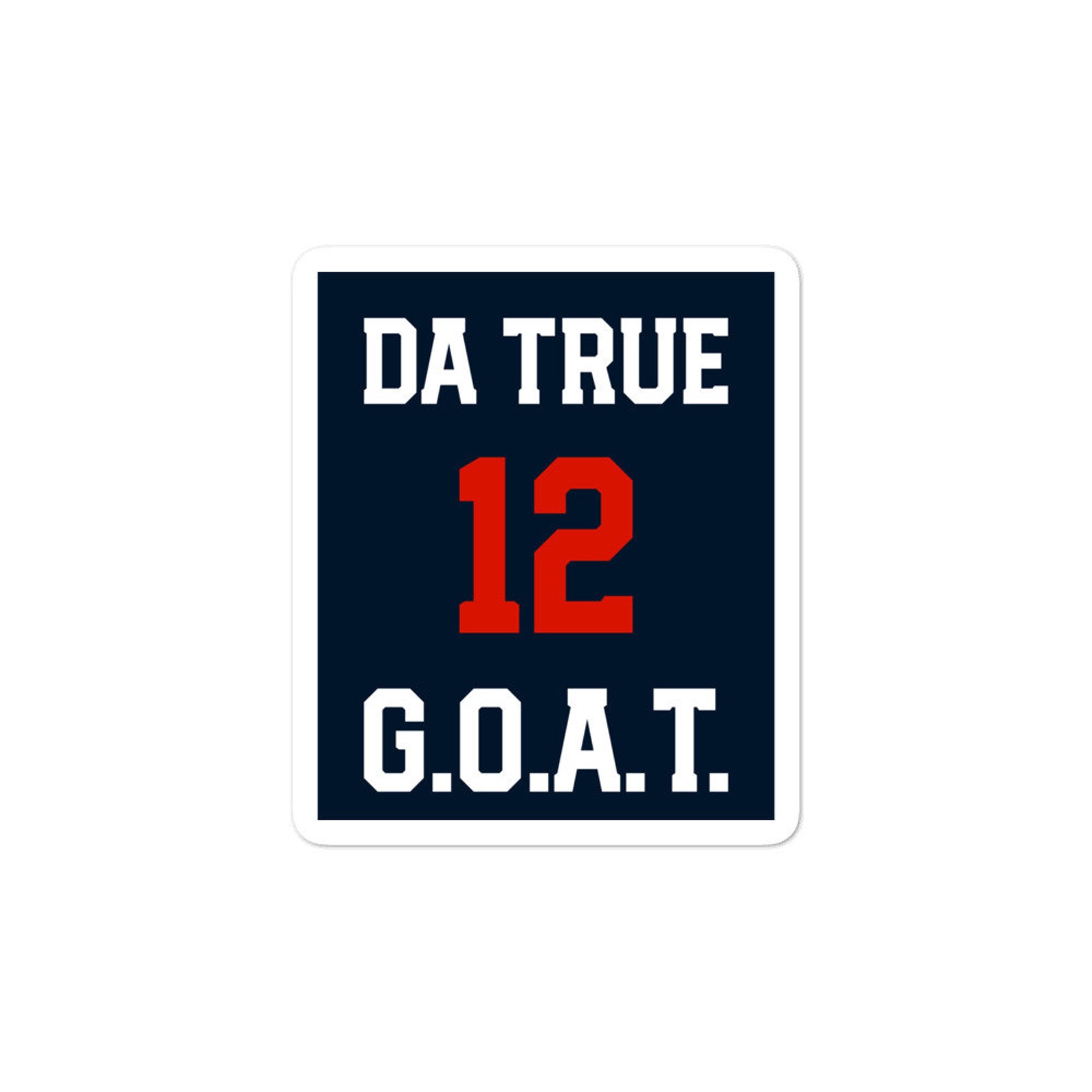 Football Sticker GOAT 12 Sticker New England Football Etsy