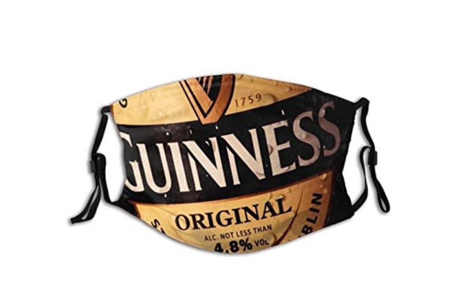 Guinness Beer Face Mask Comfortable To Wear 100 Cotton Etsy