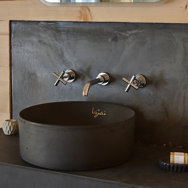 Concrete Outdoor Sink Table Etsy